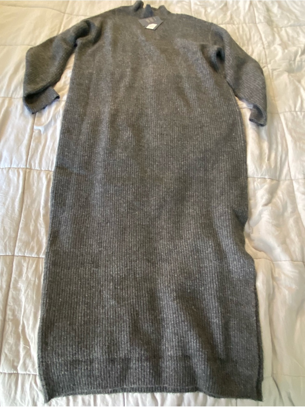 Universal Thread Gray Long Sleeve Knit Maxi Dress